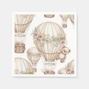 Knuffel Teddybeer Heet Luchtballon Neutraal Patroo Servet