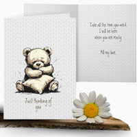 Knuffel Teddybeer Kussen Denk Aan Jou