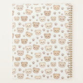 Knuffel Teddybeer Patroon Notitieboekje Cover Acht Planner (Achterkant)
