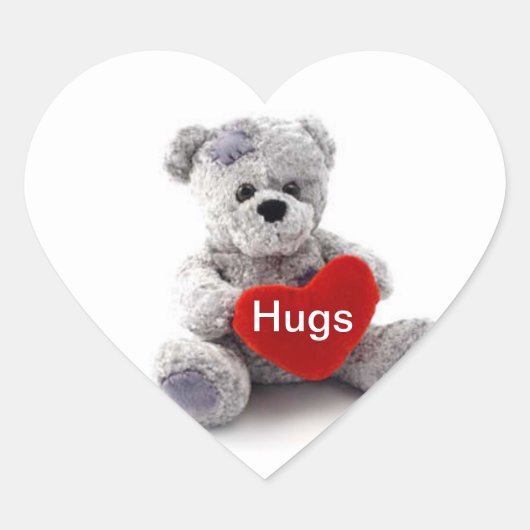 Knuffel Teddybeer Sticker (Voorkant)