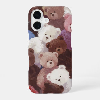 Knuffel Teddyberen Hoes iPhone 16 Hoesje