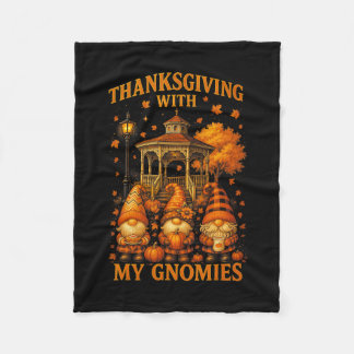 Knuffel Thanksgiving Met Mijn Gnomies Herfst Autum Fleece Deken