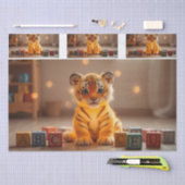 Knuffel Tijgerwelp Decoupage Vloeipapier Tissuepapier (Craft)