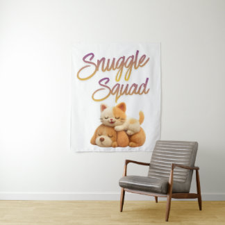 Knuffel Troep Muur Tapijt Wandkleed