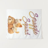 Knuffel Troep Muur Tapijt Wandkleed (Voorkant (horizontaal))