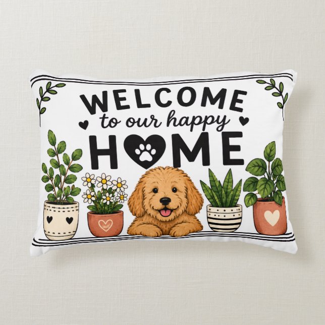 Knuffel tweezijdig kussen met puppy en kitten (Voorkant)