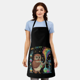 Knuffel Uil-chemie Lab Plezier Nerdy Wetenschapp Schort