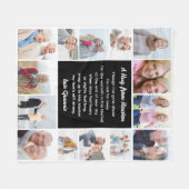 Knuffel uit de hemel fotocollage condoleance fleece deken (Voorkant (Horizontaal))