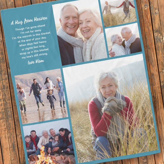 Knuffel uit de hemel Fotocollage Sympathie Fleece Deken