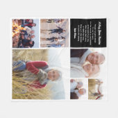 Knuffel uit de hemel Fotocollage Sympathie Fleece Deken (Voorkant (Horizontaal))