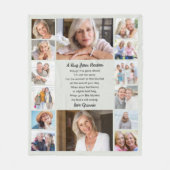 Knuffel uit de hemel gedicht multi-fotocollage-her fleece deken (Voorkant)