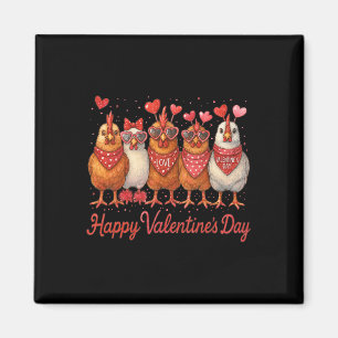Knuffel Valentijn Kip Hart Liefde Boerderij Hen Ku Magneet