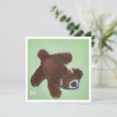 Knuffel van een puppy kaart (Staand voorkant)