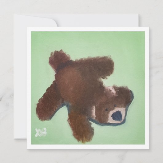 Knuffel van een puppy kaart (Voorkant)