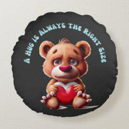 Knuffel van een teddybeer Rond Kussen