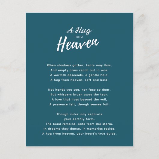 Knuffel Van Hemel Viering van het Leven Memorial G (Achterkant)