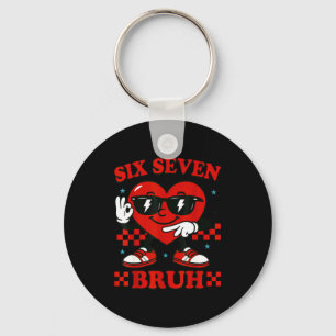 Knuffel Vriend Zes Zeven Bruh Hart 6 7 Meme Valent Sleutelhanger