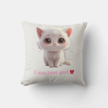 Knuffel Witte Kittenspeelgoed Kussen - Ik Ben Gewo