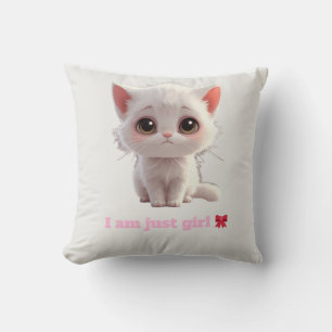 Knuffel Witte Kittenspeelgoed Kussen - Ik Ben Gewo