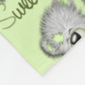 Knuffel Zachte Dromen Teddy-peridot Fleece Deken (Hoek)