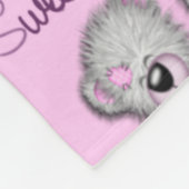 Knuffel Zoete Dromen Teddy-cotton candy Fleece Deken (Hoek)