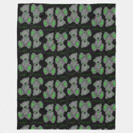 Knuffel Zoete Dromen Teddy-smaragdgroen Fleece Deken