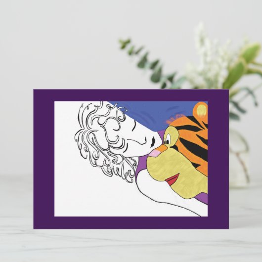 KNUFFELAARSTER FEESTDAGENKAART (Staand voorkant)