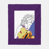 KNUFFELAARSTER FLEECE DEKEN (Voorkant)