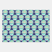 Knuffelachtig ruimtedier en konijn inpakpapier vel (Voorkant 3)