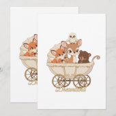 Knuffelachtige bosdieren uit Droomland | Baby vos, Kaart (Voorkant / Achterkant)