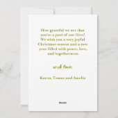 Knuffelachtige eekhoorn cadeau winter kerst feestk feestdagenkaart (Achterkant)