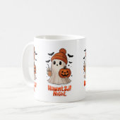 Knuffelachtige spook Halloween koffiemok (Voorkant links)