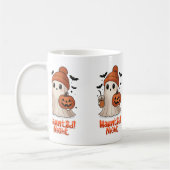Knuffelachtige spook Halloween koffiemok (Links)