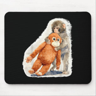Knuffelbare Aap Orang-oetan Baby Knuffelbeer Muismat