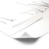 Knuffelbare baby-giraffe met rode ballon perfect poster (Hoek)