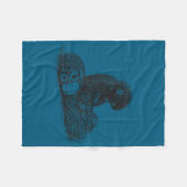Knuffelbare baviaanbaby speelgoed fleece deken (Voorkant (Horizontaal))