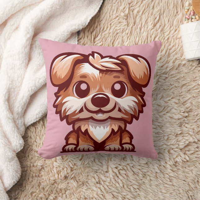Knuffelbare Cartoon Hond Kussen (Deken)