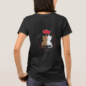 Knuffelbare kattenillustratie T-shirt (Achterkant)