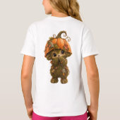 Knuffelbare Pompoen Boswezen – Herfst T-shirt (Achterkant)