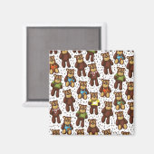 Knuffelbare teddybeer magneet (Voorkant / Achterkant)