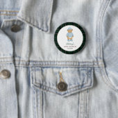 Knuffelbeer Baby Shower Knop Ronde Button 5,7 Cm (In situ)