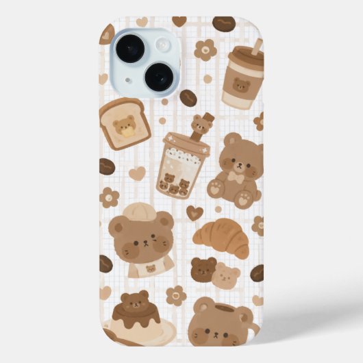 Knuffelbeer Café Case-Mate iPhone Case (Achterkant)