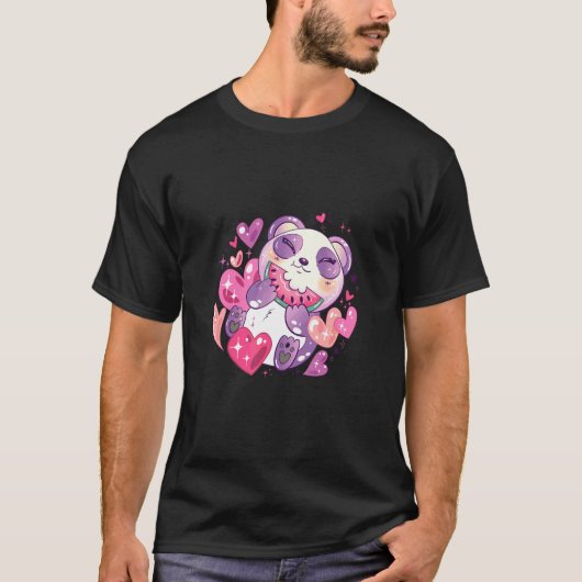 Knuffelbeer eet watermeloen t-shirt (Voorkant)