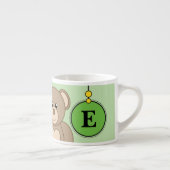 Knuffelbeer groen kinder maat espresso kop (Rechts)