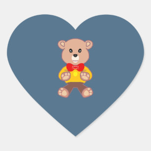Knuffelbeer Hart Sticker
