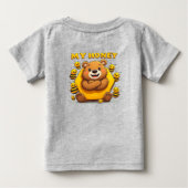 Knuffelbeer Knuffelt Gele Honingraat (Achterkant)