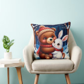 Knuffelbeer met Konijn Kussen (Stoel)