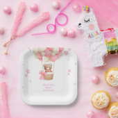 KNUFFELBEER ROZE PAPIEREN BORDJE (Feest)