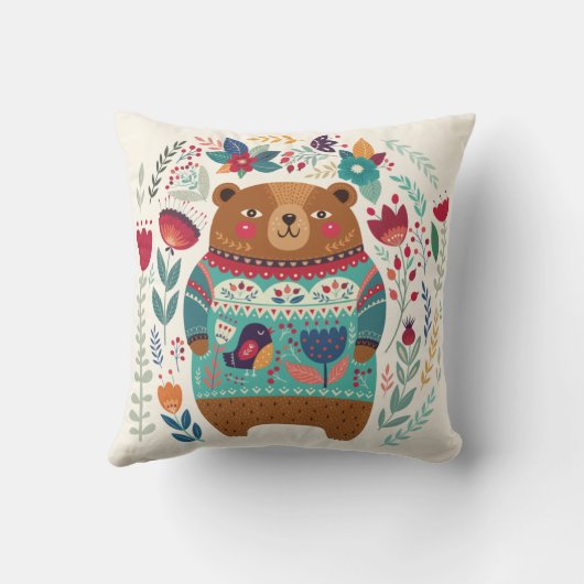 Knuffelbeer Worp Kussen (Achterkant)