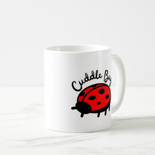 knuffelbeestje | Schattige en gezellig design Koffiemok (Voorkant rechts)